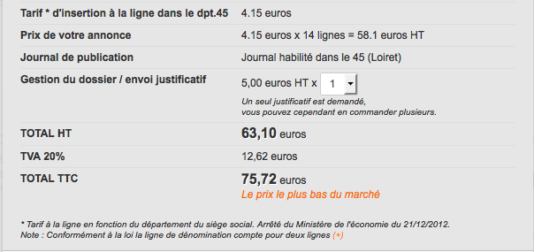 Dissolution sarl